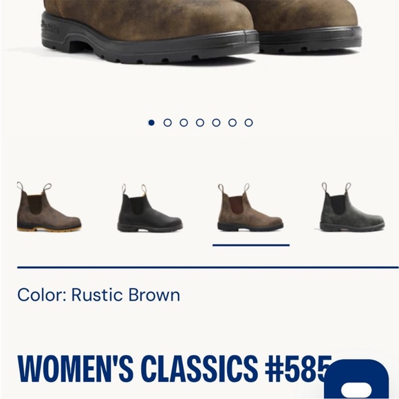 BLUNDSTONE women’s classics #585 in Rustic Brown - Picture 6 of 7